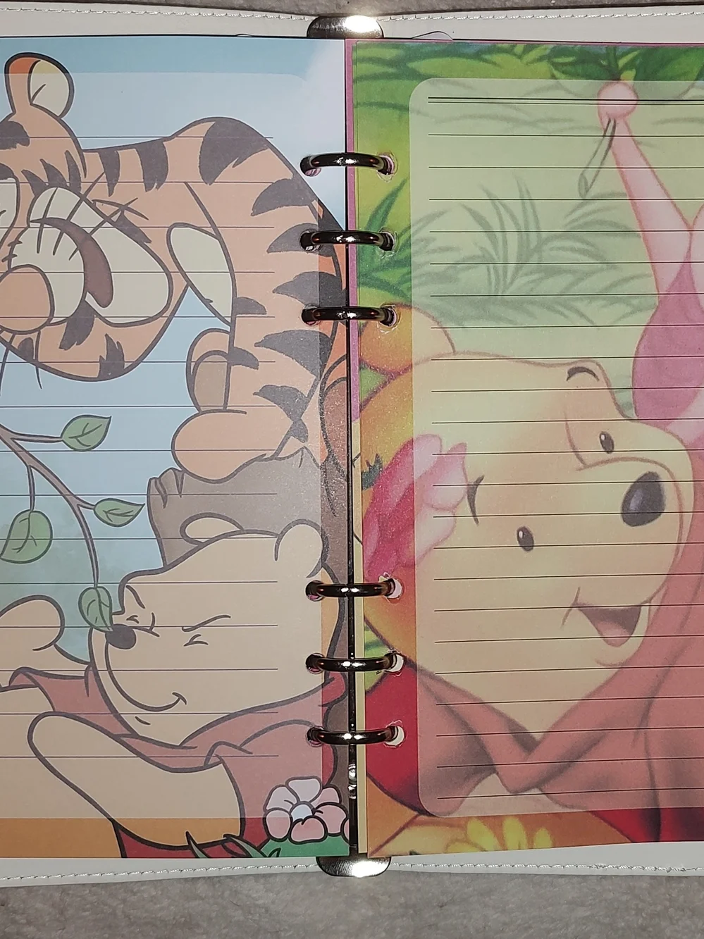 New! A5 Winnie the Pooh Binder Patchwork With Paper